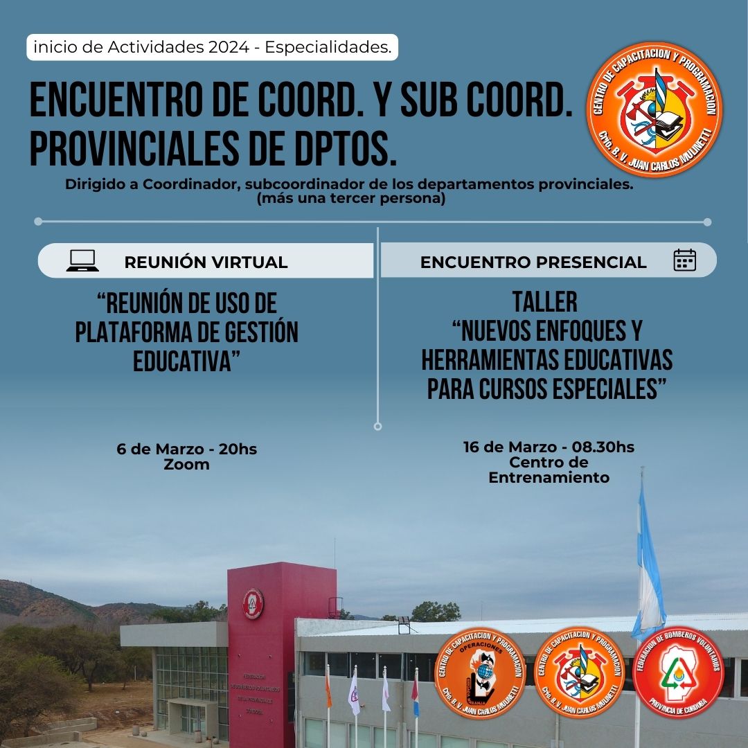 Capacitaciones para los Departamentos de Especializacin Federativos