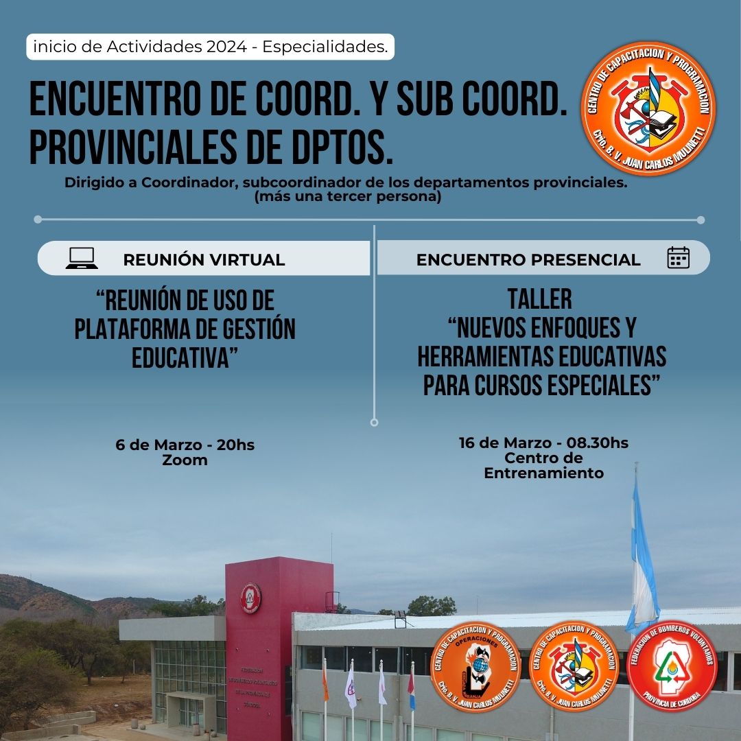 Capacitaciones para los Departamentos de Especialización Federativos