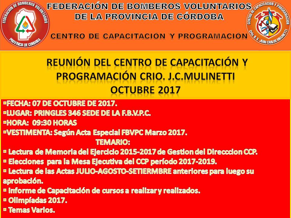 Reuni�n Mensual del C.C.P.