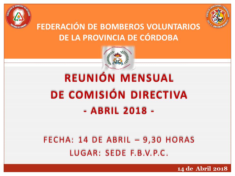Reuni�n Mensual de Comisi�n Directiva