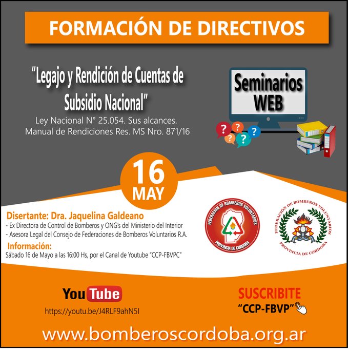 1� Seminario Web: Legajo y Rendici�n de Cuentas - Subsidio Nacional