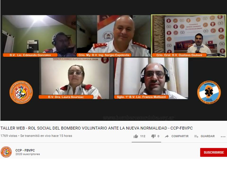 Taller: El Rol Social de los Bomberos Voluntarios ante la Nueva Normalidad