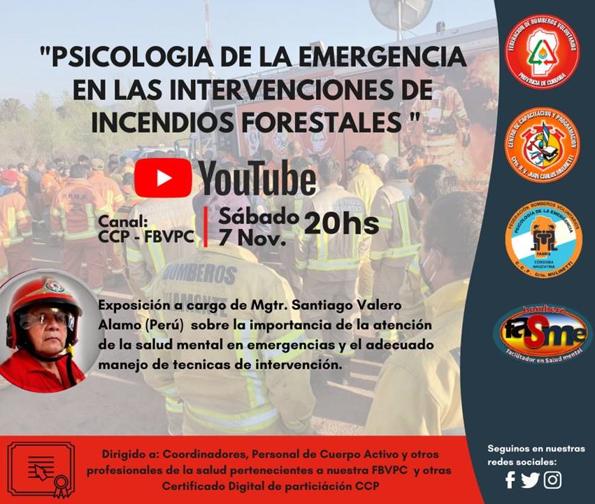 Psicologa de la Emergencia en Intervenciones de Incendios Forestales