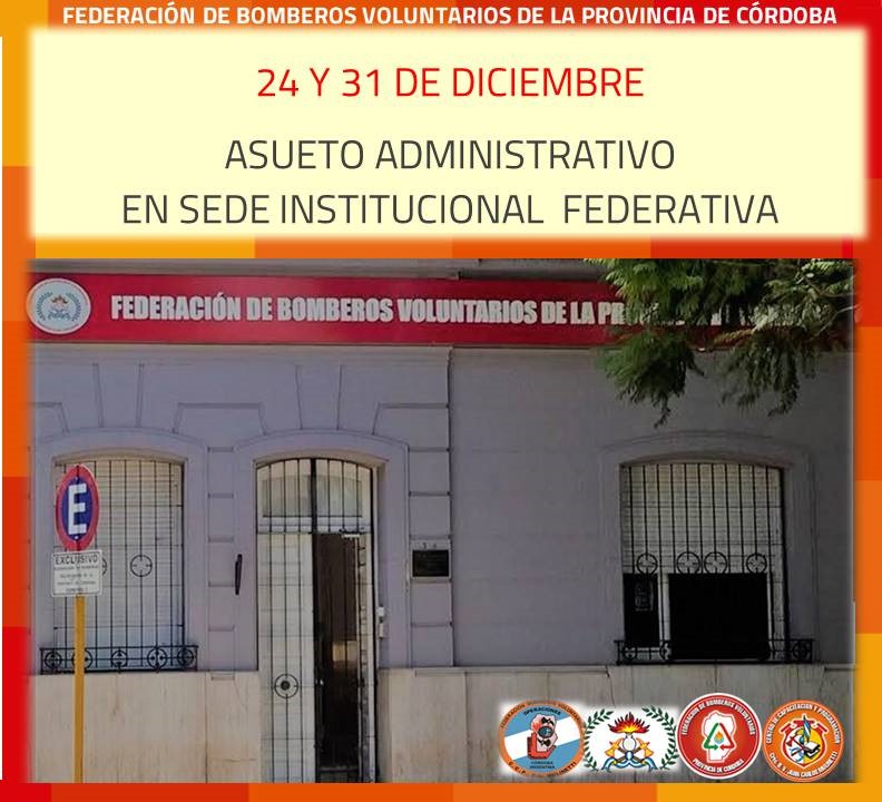 Asueto Administrativo y Feriado en la FBVPC