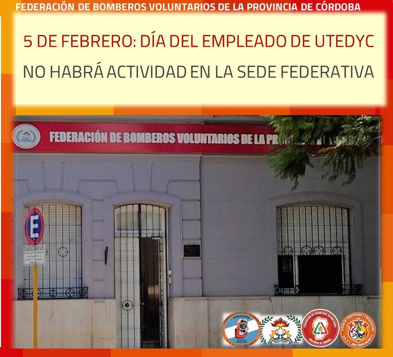 Viernes 5 de Febrero: sin actividad en la sede Federativa