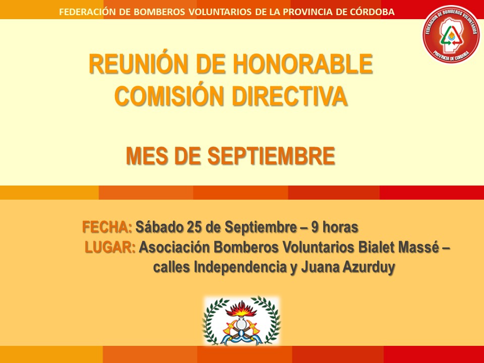 Reunión de Honorable Comisión Directiva