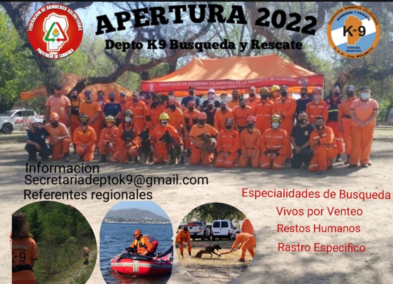 Departamento de Bsqueda y Rescate K9: Apertura 2022