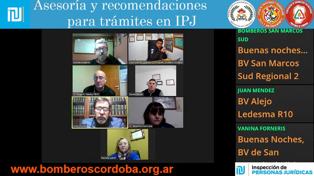Charla: Asesora y Recomendaciones para trmites en IPJ