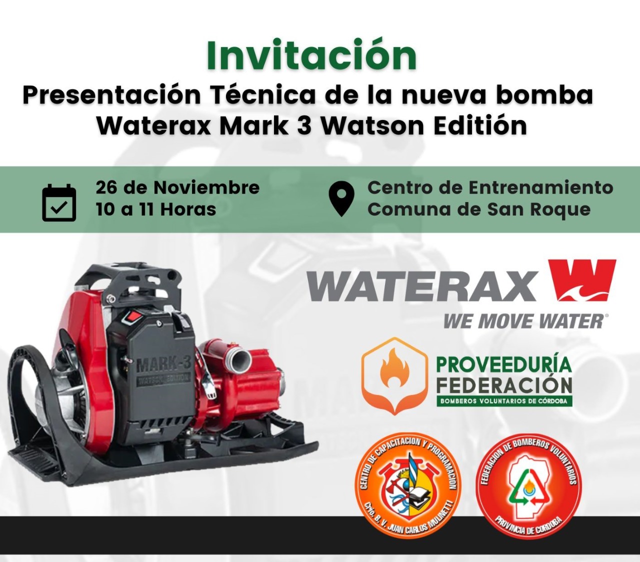 Presentacin Tcnica: nueva bomba Waterax Mark 3 Watson Editin