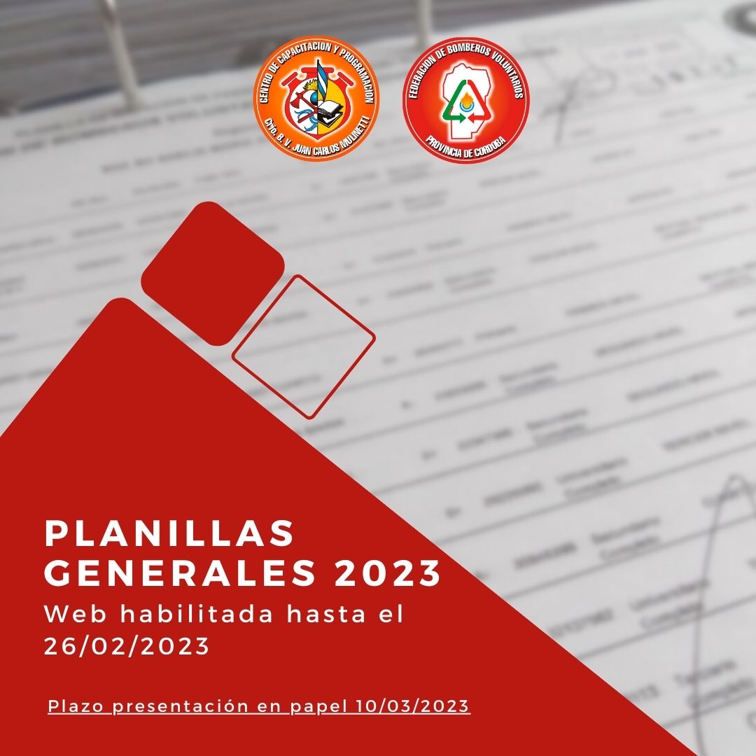 Planillas de Personal, Herramientas, Intervenciones y Comisin Directiva