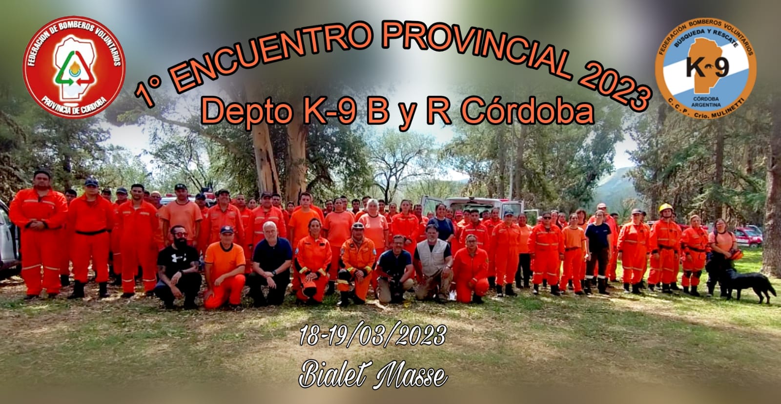 Departamento Bsqueda y Rescate K9: Primer Encuentro Provincial 2023