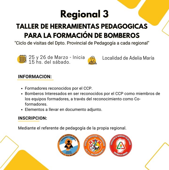 Regional 3: Taller del Departamento Federativo de Pedagog�a