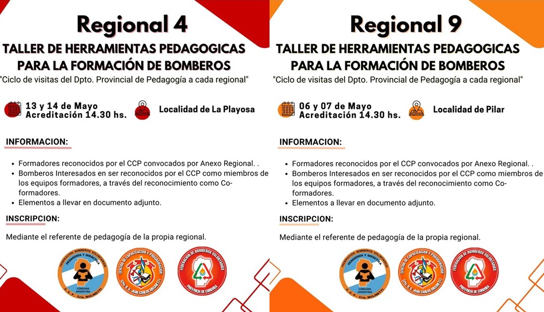 Taller de Herramientas Pedagógicas: Regionales Federativas 9 y 4