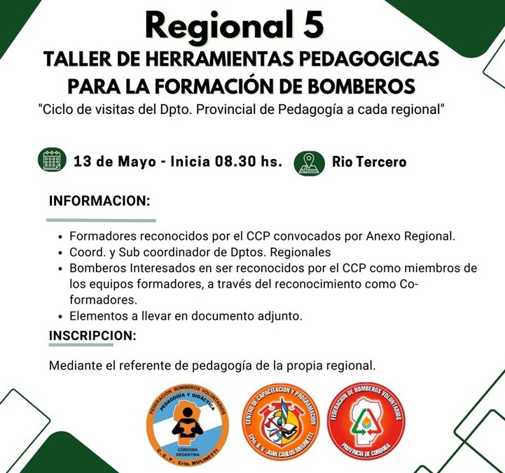 Regional 5: Taller de Herramientas Pedaggicas