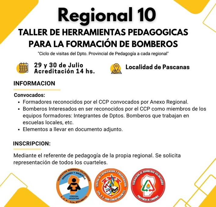 Taller de Herramientas Pedagógicas: Regional 10