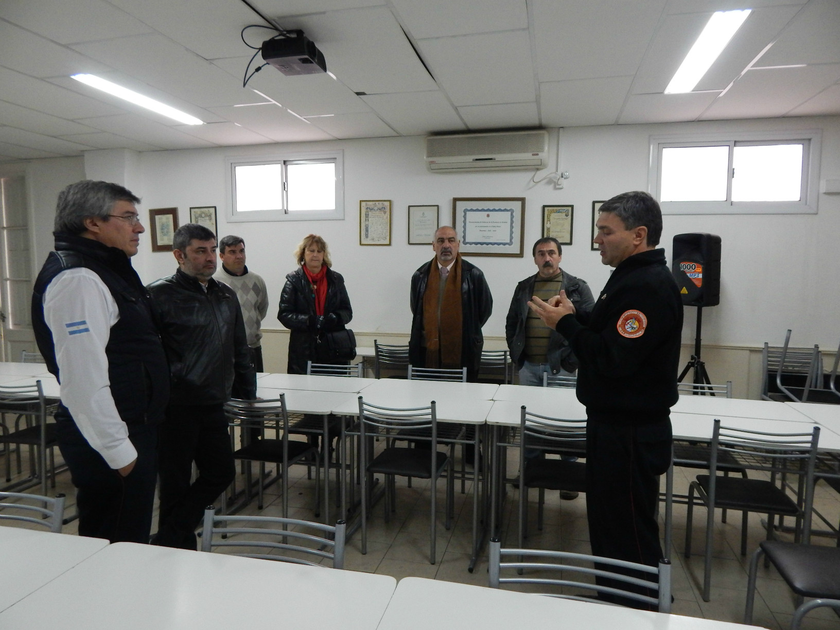 Autoridades del Ministerio de Educacin y  de la Fundacin SiReLyF en la FBVPC