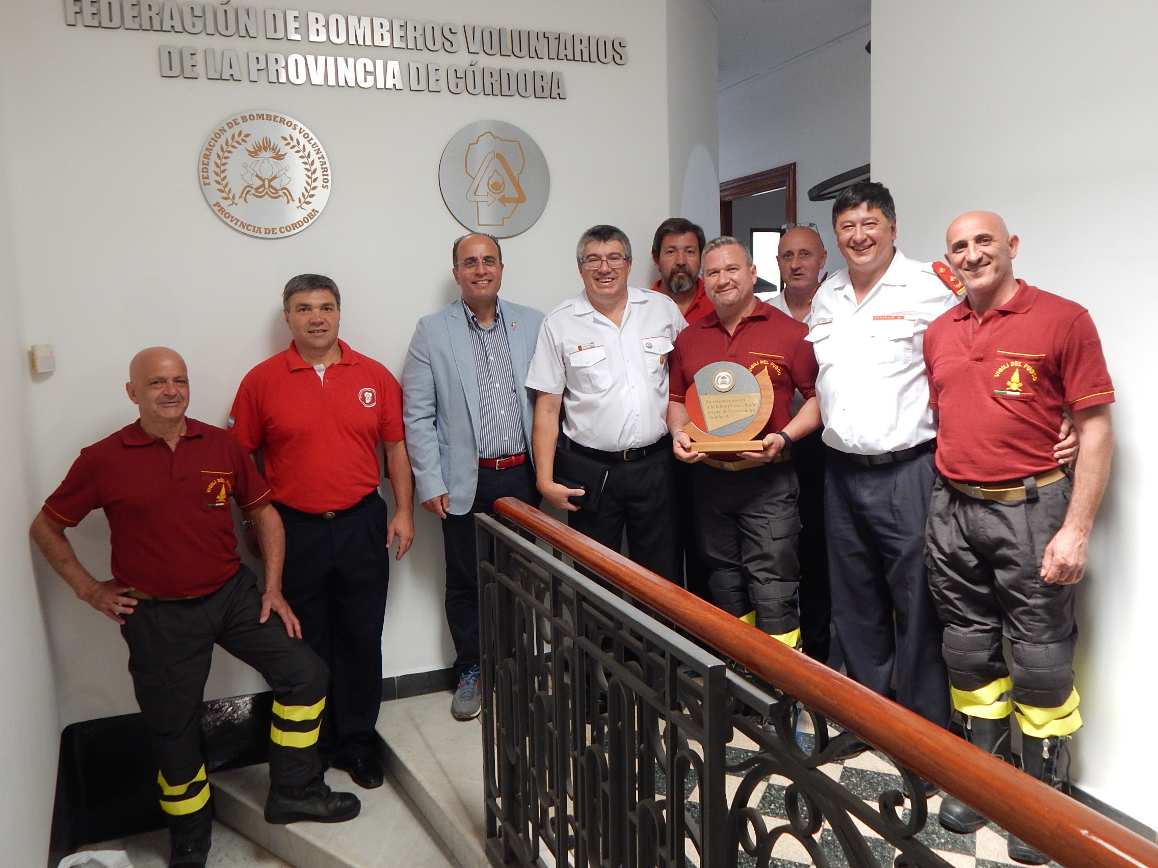 Bomberos Voluntarios Italianos visitaron nuestra Federaci�n