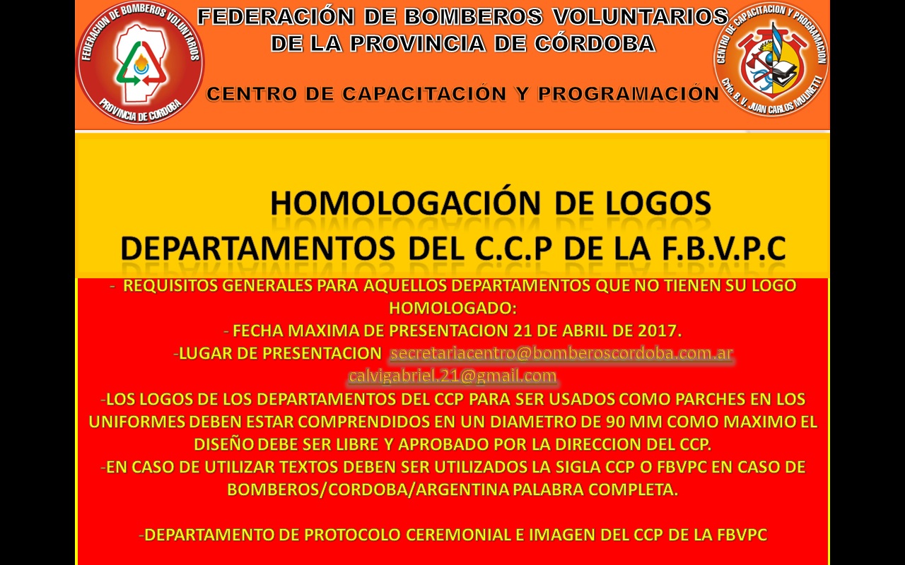 Departamentos del CCP: Homologacin de Logos