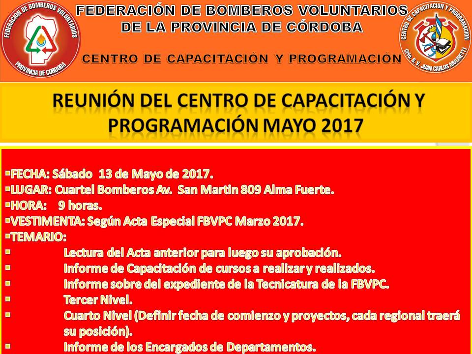 Reunin Mensual del Centro de Capacitacin y Programacin.