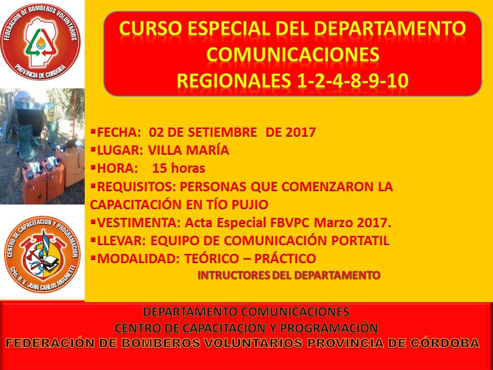 Curso Formaci�n de Operadores del Departamento Comunicaciones