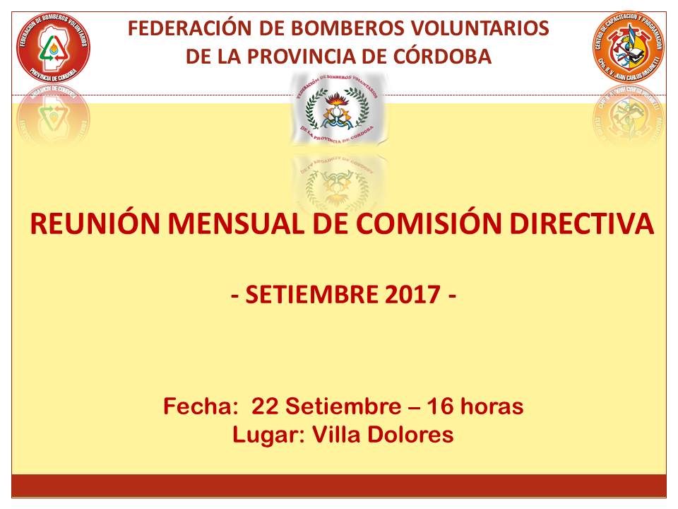 Convocatoria a Reuni�n Mensual de Comisi�n Directiva