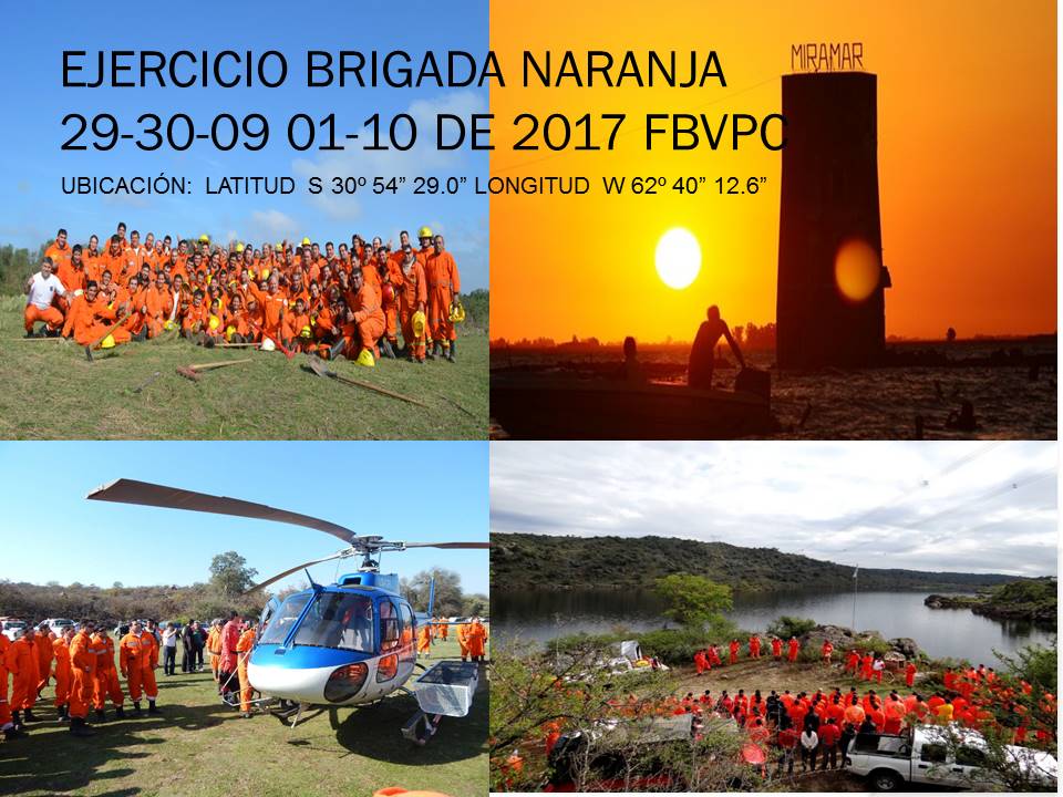 Convocatoria Ejercicio Brigada Naranja 2017