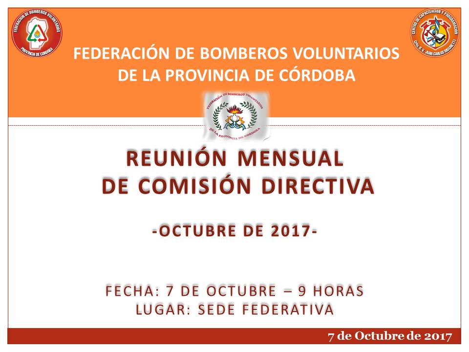 Reuni�n Mensual de Comisi�n Directiva