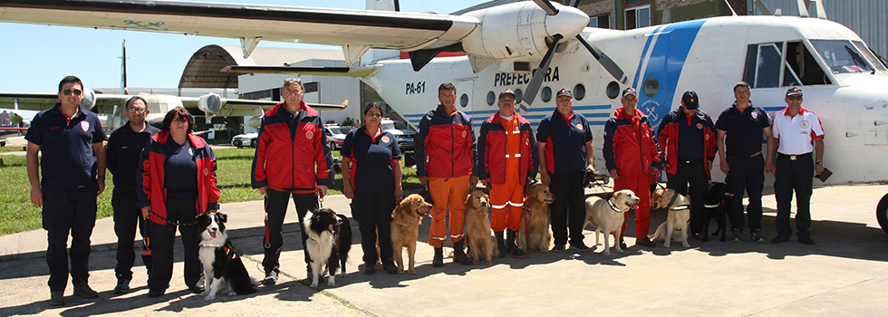 Un Binomio de K9 de nuestra Federaci�n en la B�squeda de Santiago Maldonado