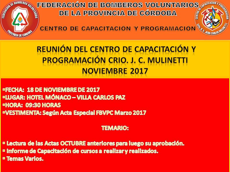Reuni�n Mensual del C.C.P.