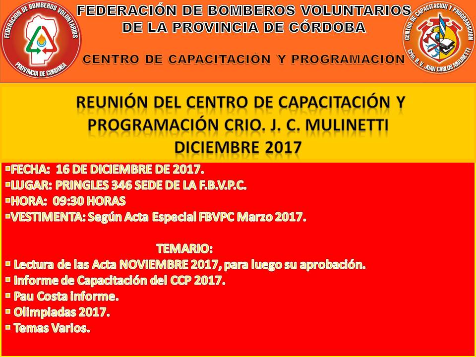 Reuni�n Mensual del C.C.P.