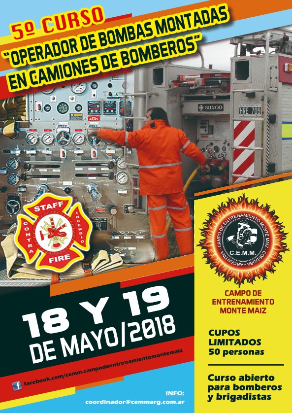 5� Curso de Operador de Bombas Montadas en Camiones de Bomberos