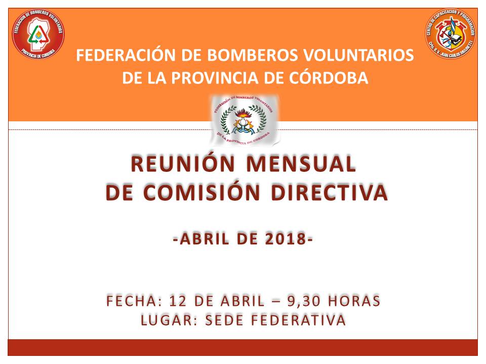 Reuni�n Mensual de Comisi�n Directiva