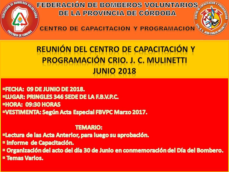 Reuni�n Mensual del Centro de Capacitaci�n y Programaci�n