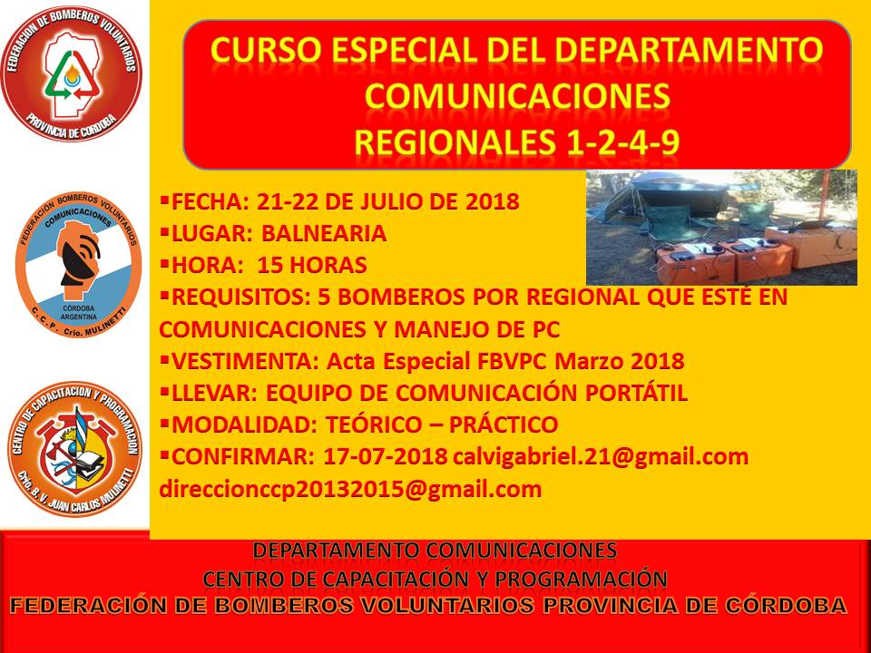 Curso Especial del Departamento Comunicaciones