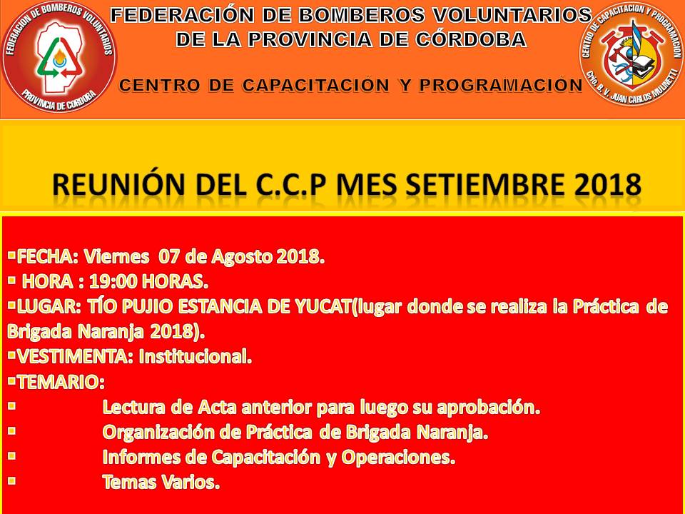 Reuni�n Mensual del Centro de Capacitaci�n y Programaci�n