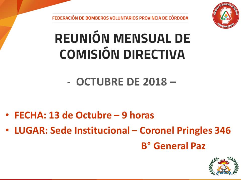 Reuni�n Mensual de Comisi�n Directiva
