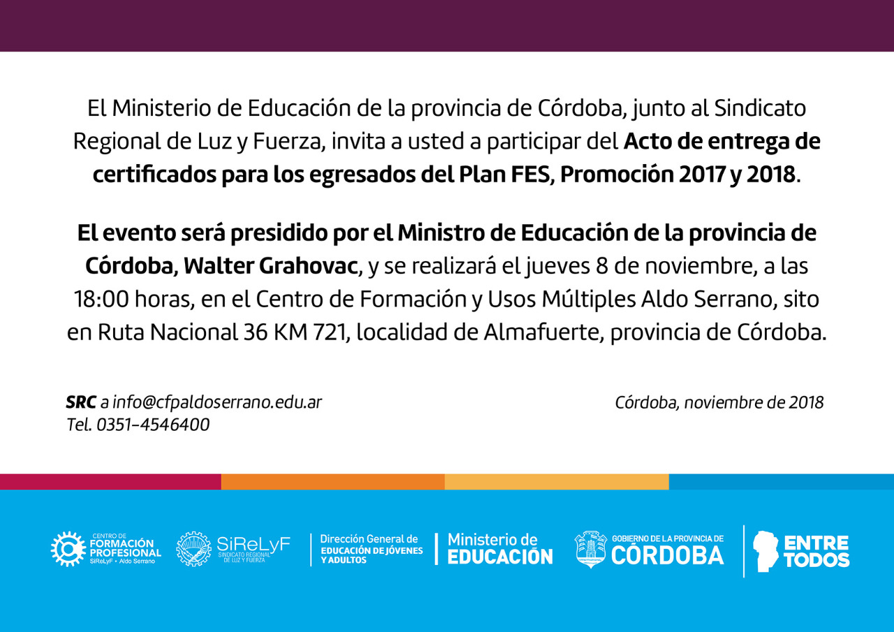 Acto de Egresados: Plan FES 2018