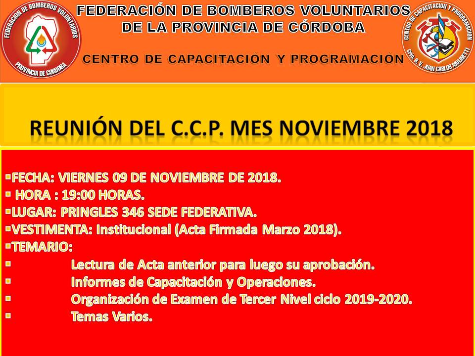 Reuni�n Mensual: Centro de Capacitaci�n y Programaci�n