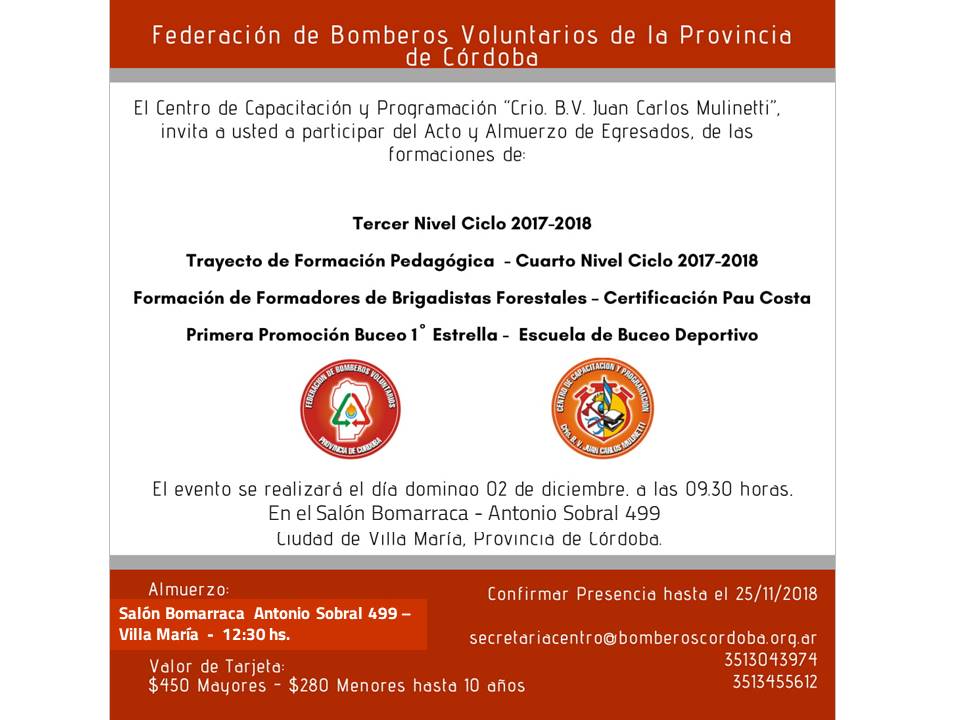 Acto de Egreso: Centro de Capacitaci�n y Programaci�n