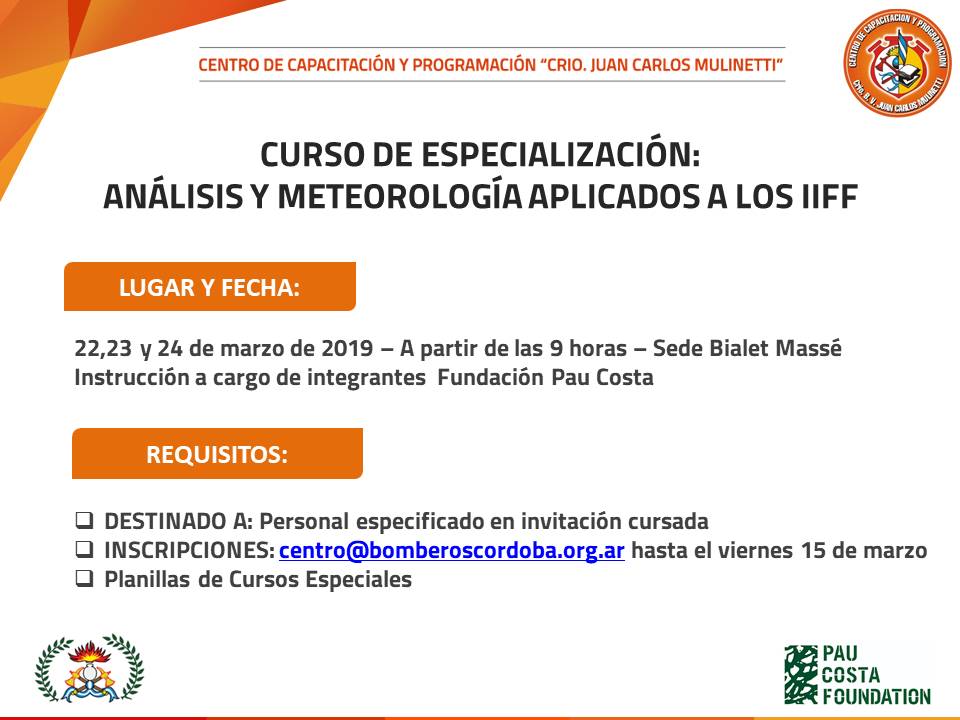 Curso de Especializaci�n: An�lisis y Meteorolog�a aplicados a los IIFF