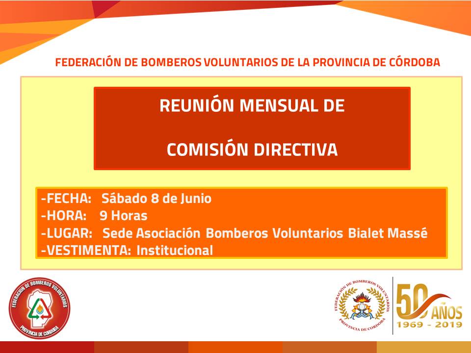 Reuni�n Mensual de Comisi�n Directiva