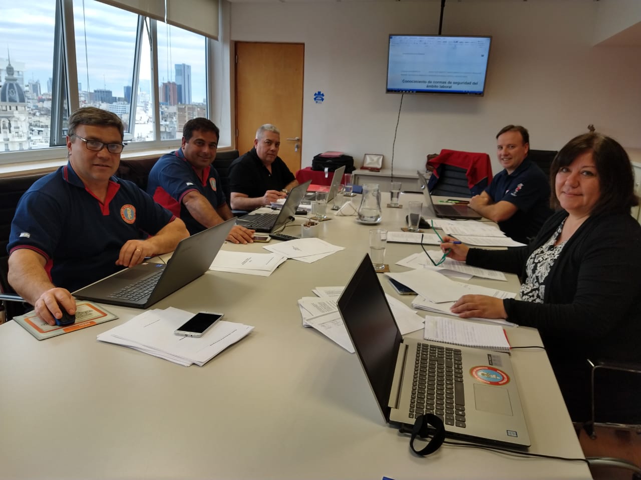 Autoridades del CCP en el Dise�o Curricular Bombero Nivel I - ANB
