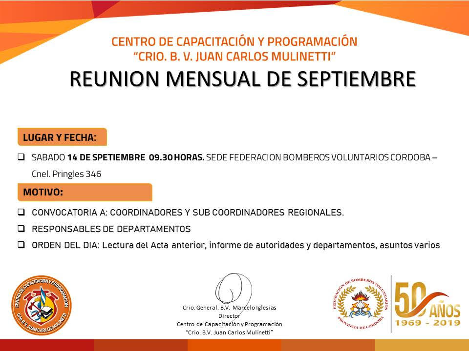 Reuni�n Mensual del Centro de Capacitaci�n y Programaci�n