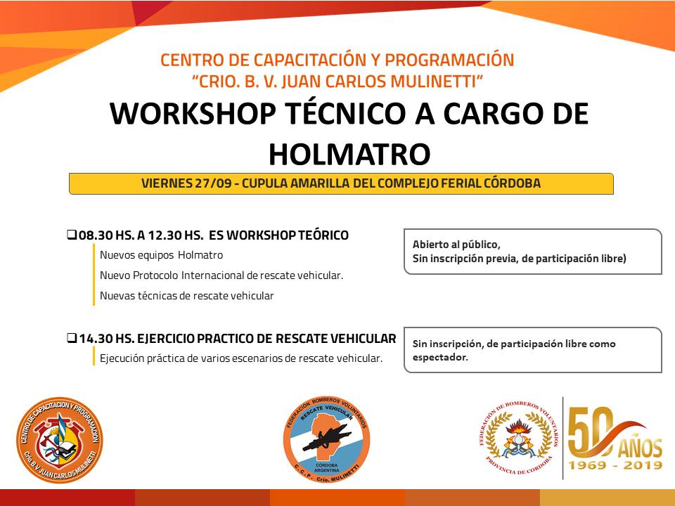 Invitamos a participar del Workshop T�cnico de Holmatro