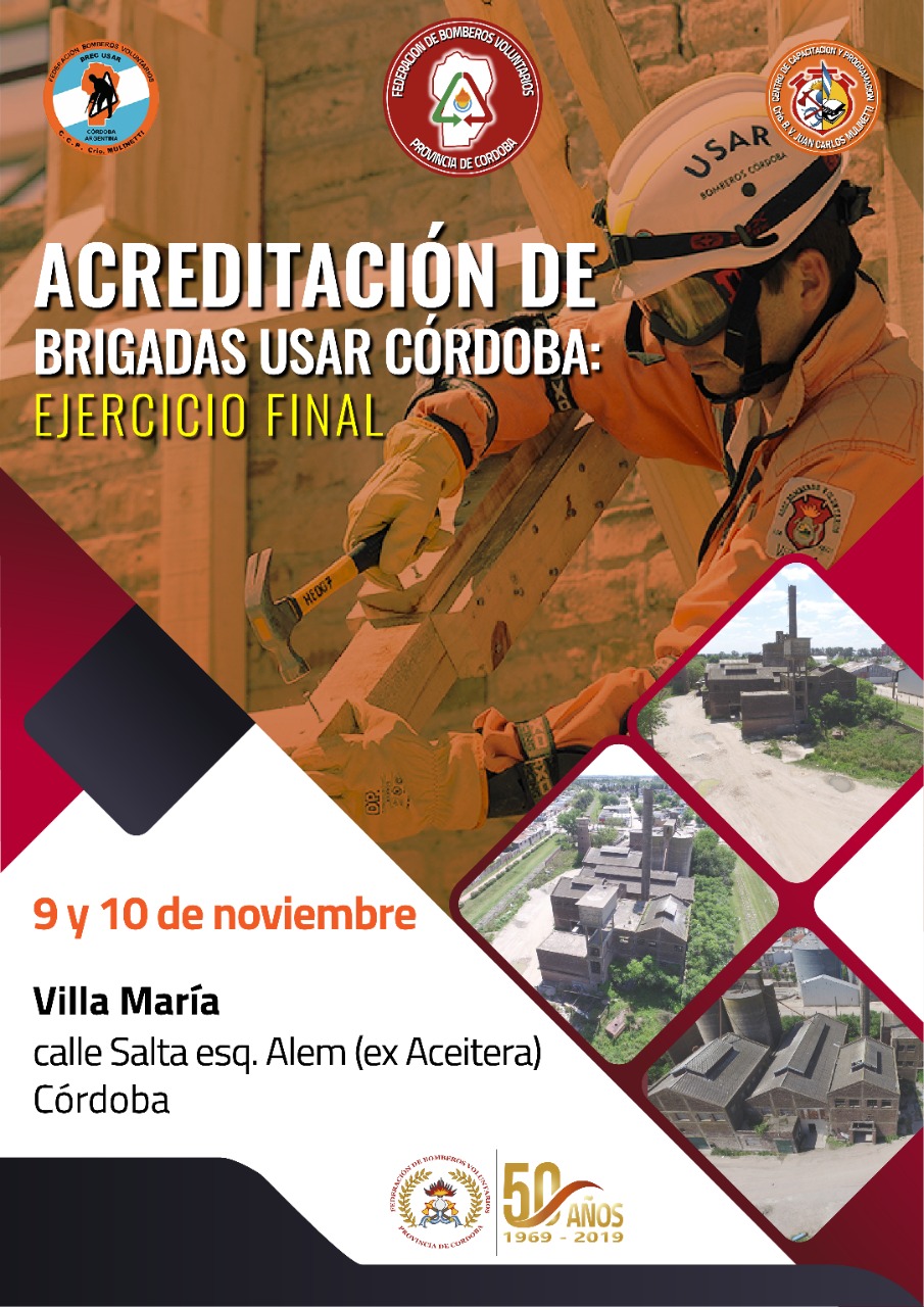 Brigada USAR C�rdoba: Ejercicio Final de Acreditaci�n