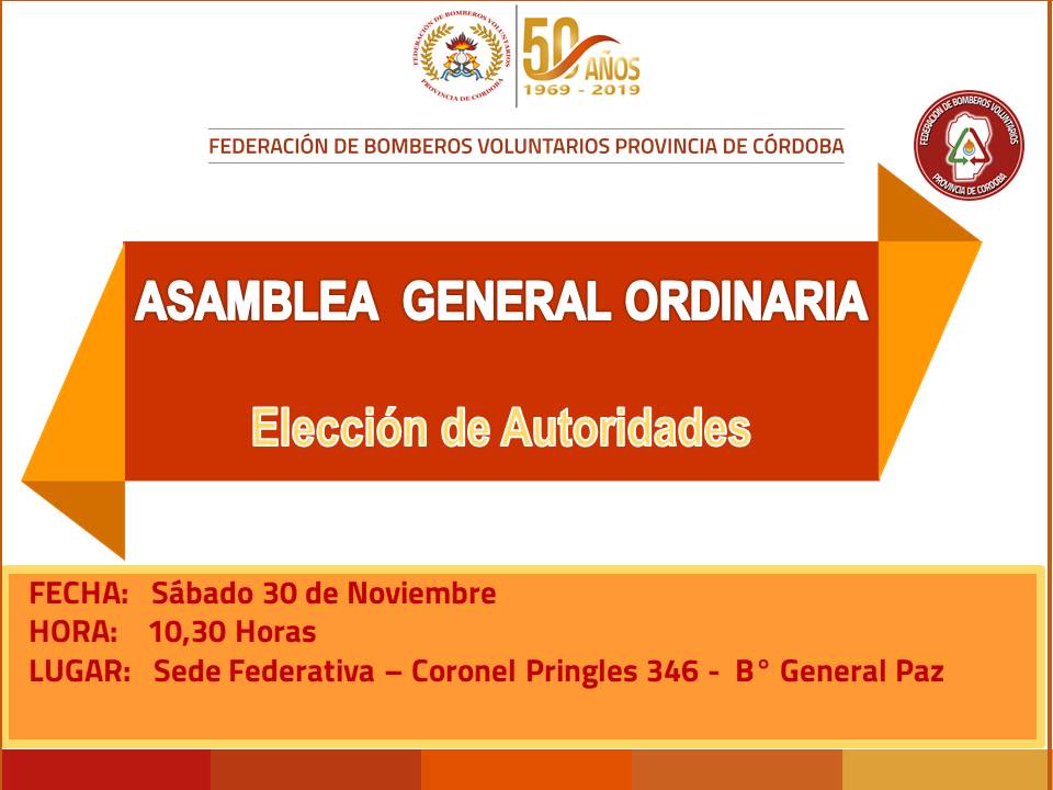 Asamblea General Ordinaria FBVPC