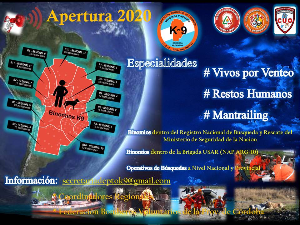 Departamento K9: Convocatoria 2020