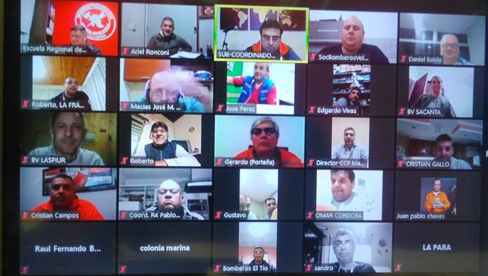 Se reunieron Autoridades Federativas y Jefes de Bomberos COE San Francisco