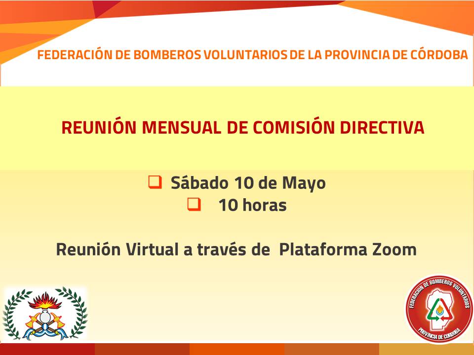 Convocatoria a Reuni�n Mensual de Comisi�n Directiva