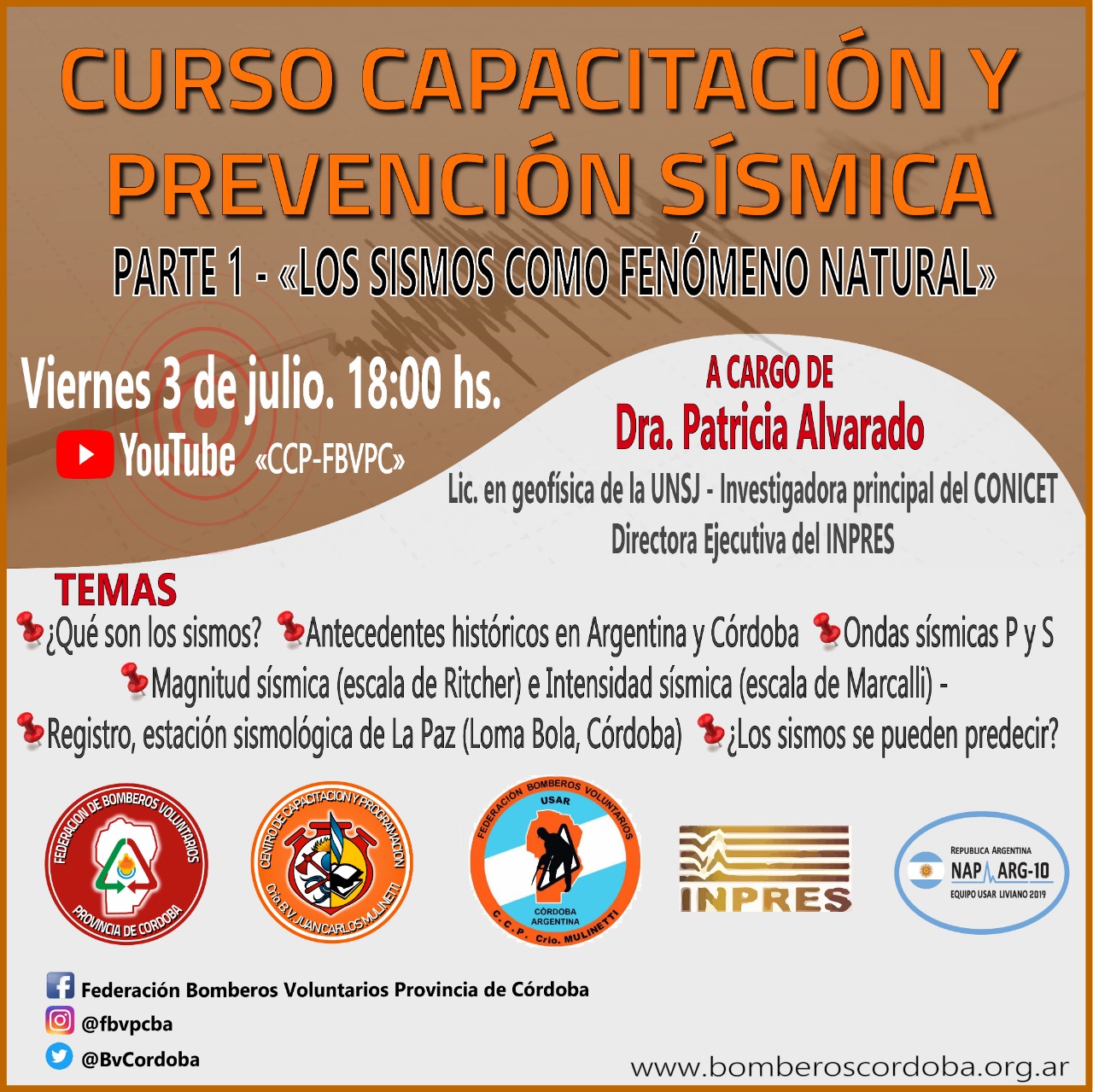 Brigada USAR-INPRES: Curso de Capacitaci�n y Prevenci�n S�smica